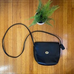 Vintage COACH Quincy Black Leather Crossbody